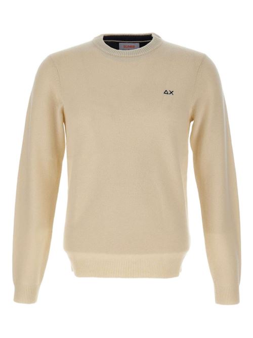 Maglia uomo girocollo bianco panna SUN 68 | K4511031